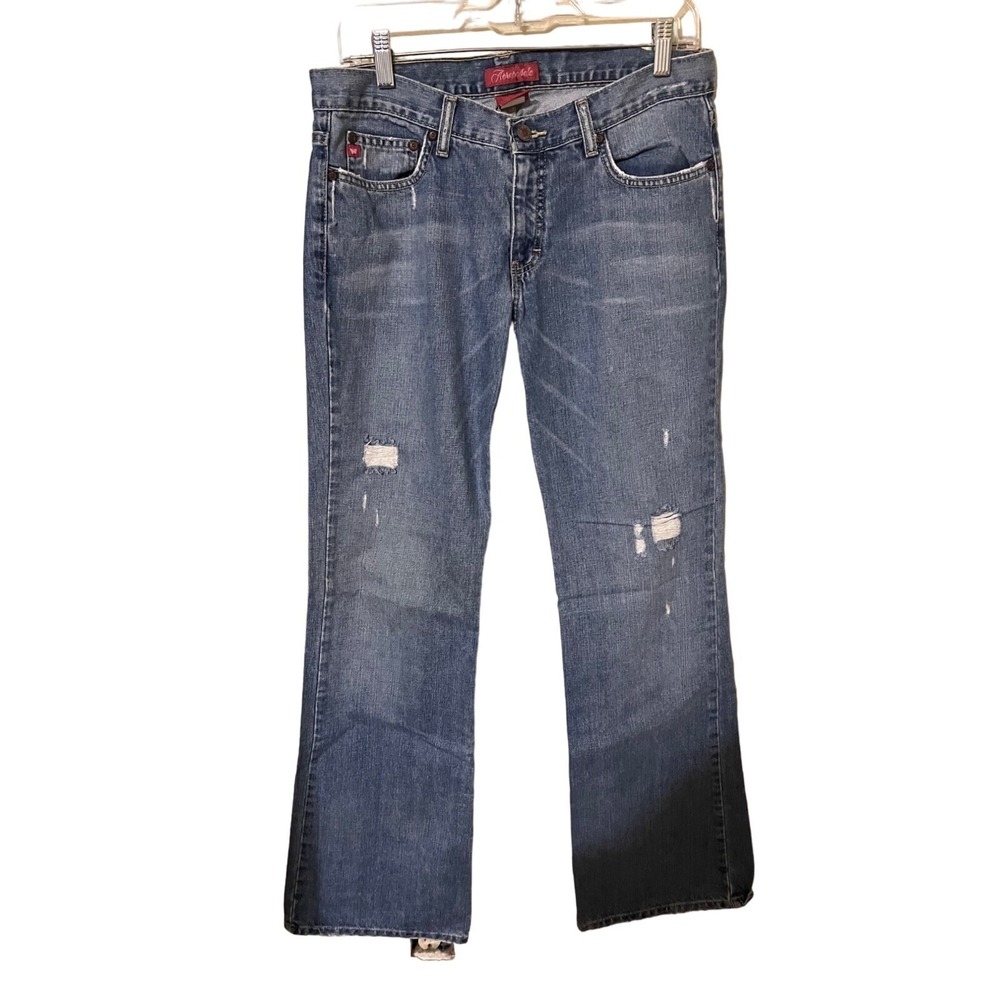 Aeropostale Womens Distressed Bootcut Jeans 5/6R Denim Rodeo cowgirl western